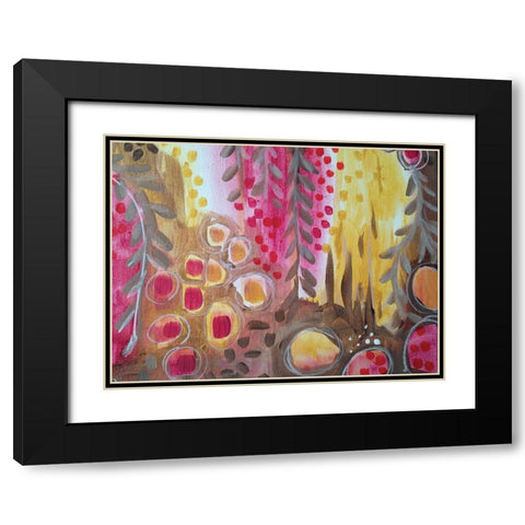 Calm Black Modern Wood Framed Art Print with Double Matting by Wieners, Valerie