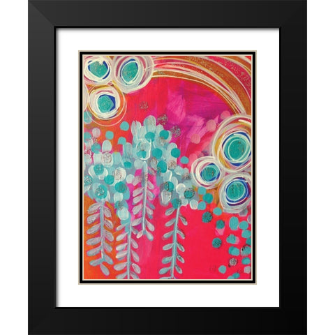 Joy in Color Black Modern Wood Framed Art Print with Double Matting by Wieners, Valerie