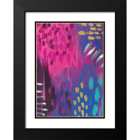 Abstract III Black Modern Wood Framed Art Print with Double Matting by Wieners, Valerie