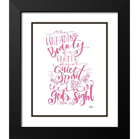 Unfading Beauty Black Modern Wood Framed Art Print with Double Matting by Wieners, Valerie