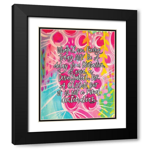 Facing Today Black Modern Wood Framed Art Print with Double Matting by Wieners, Valerie