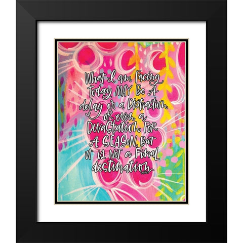 Facing Today Black Modern Wood Framed Art Print with Double Matting by Wieners, Valerie