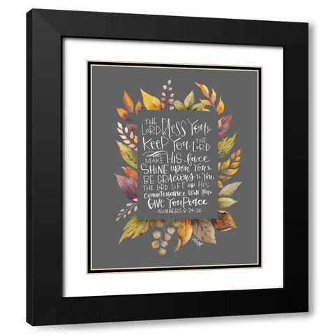 Lord Bless You II Black Modern Wood Framed Art Print with Double Matting by Wieners, Valerie