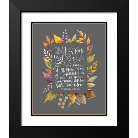Lord Bless You II Black Modern Wood Framed Art Print with Double Matting by Wieners, Valerie