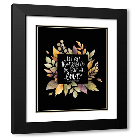 All That You Do Black Modern Wood Framed Art Print with Double Matting by Wieners, Valerie