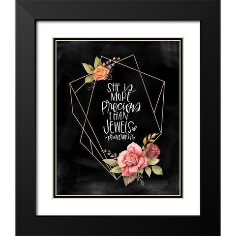 She is More Black Modern Wood Framed Art Print with Double Matting by Wieners, Valerie