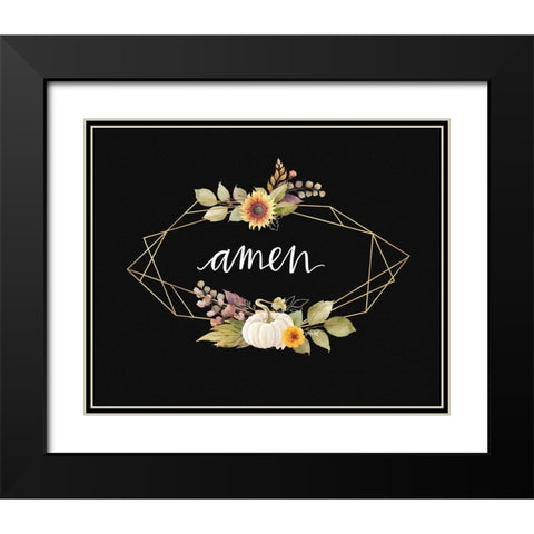 Amen Black Modern Wood Framed Art Print with Double Matting by Wieners, Valerie