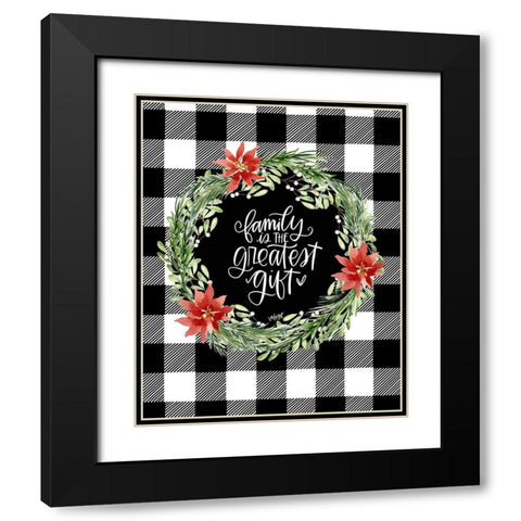 Family Black Modern Wood Framed Art Print with Double Matting by Wieners, Valerie