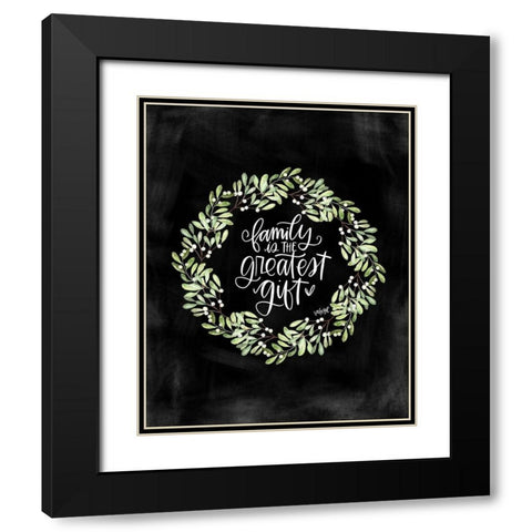 Family Black Modern Wood Framed Art Print with Double Matting by Wieners, Valerie