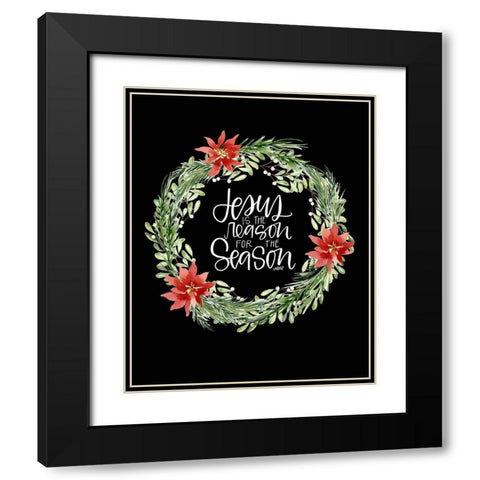 Jesus Is Black Modern Wood Framed Art Print with Double Matting by Wieners, Valerie