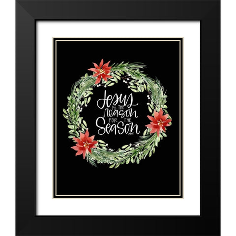 Jesus Is Black Modern Wood Framed Art Print with Double Matting by Wieners, Valerie