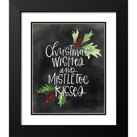 Mistletoe II Black Modern Wood Framed Art Print with Double Matting by Wieners, Valerie