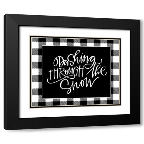 Dashing Black Modern Wood Framed Art Print with Double Matting by Wieners, Valerie