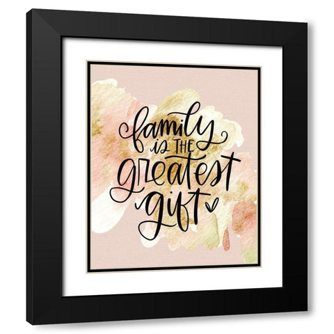 Family Is Black Modern Wood Framed Art Print with Double Matting by Wieners, Valerie