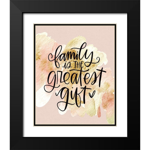 Family Is Black Modern Wood Framed Art Print with Double Matting by Wieners, Valerie