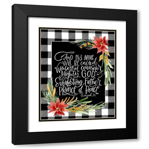 Mighty Black Modern Wood Framed Art Print with Double Matting by Wieners, Valerie