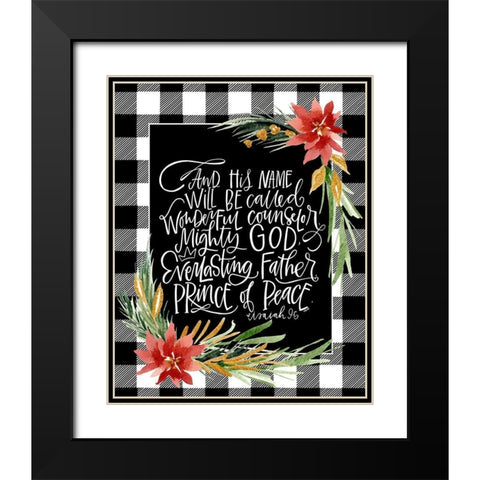 Mighty Black Modern Wood Framed Art Print with Double Matting by Wieners, Valerie