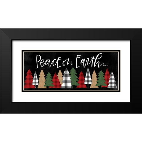Peace on Earth Black Modern Wood Framed Art Print with Double Matting by Wieners, Valerie