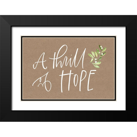 A Thrill of Hope Black Modern Wood Framed Art Print with Double Matting by Wieners, Valerie