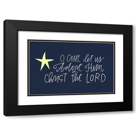 Come Adore Black Modern Wood Framed Art Print with Double Matting by Wieners, Valerie