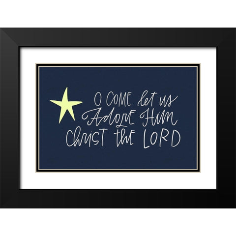 Come Adore Black Modern Wood Framed Art Print with Double Matting by Wieners, Valerie