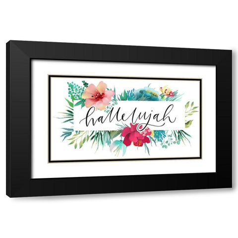 Hallelujah Black Modern Wood Framed Art Print with Double Matting by Wieners, Valerie