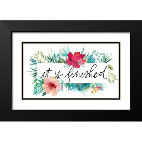 Finished Black Modern Wood Framed Art Print with Double Matting by Wieners, Valerie