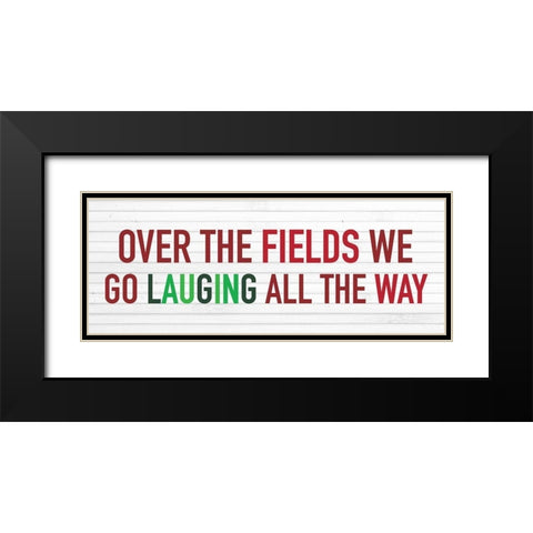 Laughing Black Modern Wood Framed Art Print with Double Matting by Wieners, Valerie