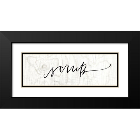 Scrub Black Modern Wood Framed Art Print with Double Matting by Wieners, Valerie