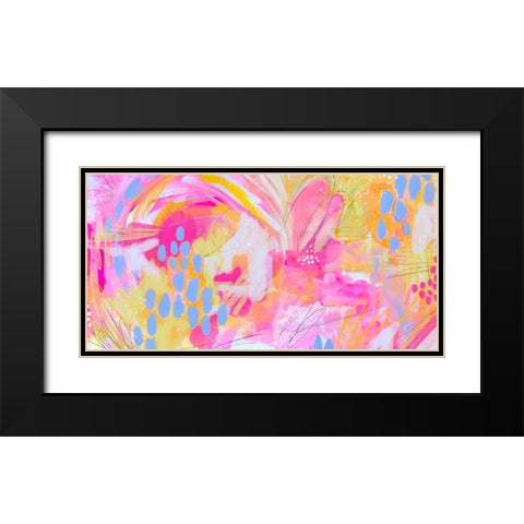 Bright Bliss Black Modern Wood Framed Art Print with Double Matting by Wieners, Valerie