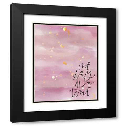 One Day Black Modern Wood Framed Art Print with Double Matting by Wieners, Valerie