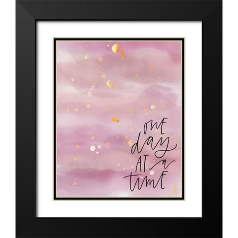 One Day Black Modern Wood Framed Art Print with Double Matting by Wieners, Valerie