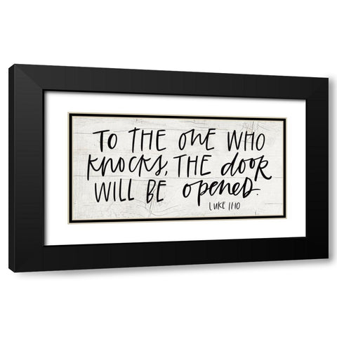 Knocks Black Modern Wood Framed Art Print with Double Matting by Wieners, Valerie