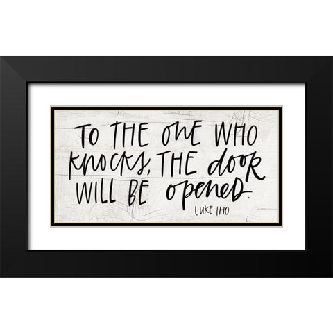 Knocks Black Modern Wood Framed Art Print with Double Matting by Wieners, Valerie