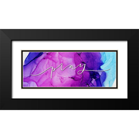 Pray Black Modern Wood Framed Art Print with Double Matting by Wieners, Valerie