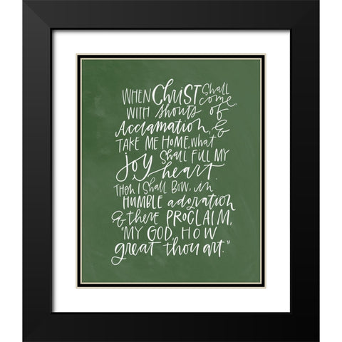 How Great Black Modern Wood Framed Art Print with Double Matting by Wieners, Valerie