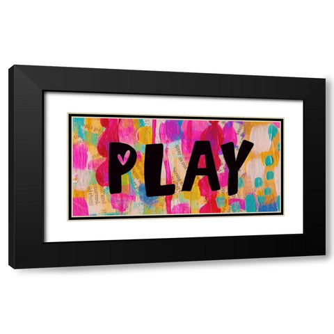 Play Black Modern Wood Framed Art Print with Double Matting by Wieners, Valerie