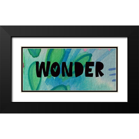 Wonder Black Modern Wood Framed Art Print with Double Matting by Wieners, Valerie