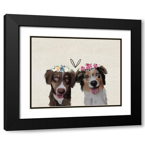 Do   Black Modern Wood Framed Art Print with Double Matting by Wieners, Valerie