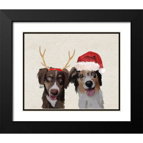 Dogs Black Modern Wood Framed Art Print with Double Matting by Wieners, Valerie