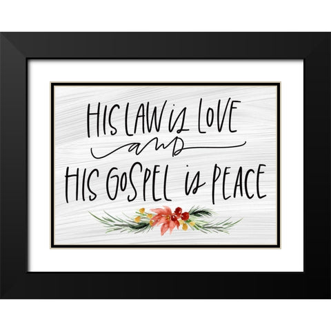 Law Is Black Modern Wood Framed Art Print with Double Matting by Wieners, Valerie