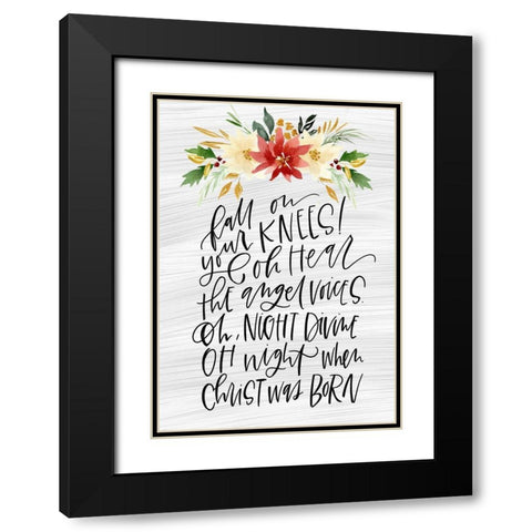 Fall On Black Modern Wood Framed Art Print with Double Matting by Wieners, Valerie