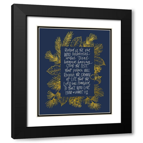 James 1 Black Modern Wood Framed Art Print with Double Matting by Wieners, Valerie