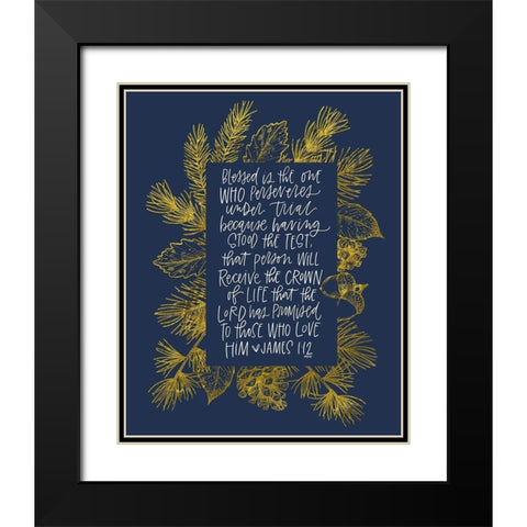 James 1 Black Modern Wood Framed Art Print with Double Matting by Wieners, Valerie