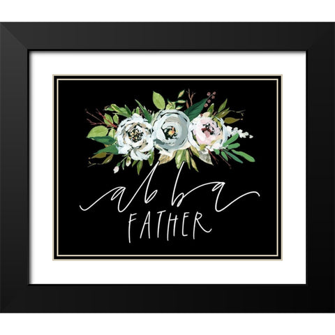 Abba Black Modern Wood Framed Art Print with Double Matting by Wieners, Valerie