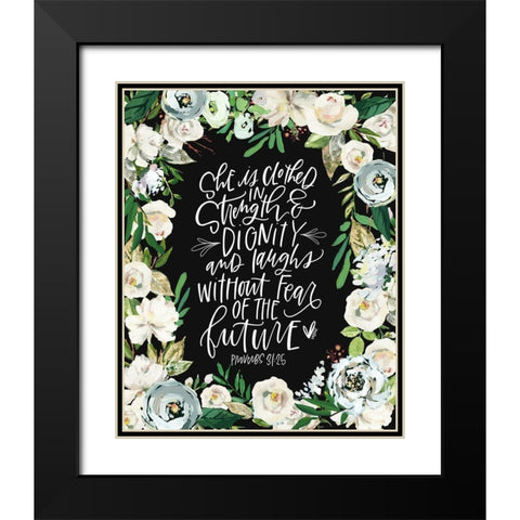 She is Clothed Black Modern Wood Framed Art Print with Double Matting by Wieners, Valerie