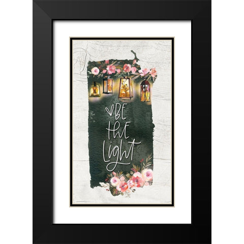 Be the Light Black Modern Wood Framed Art Print with Double Matting by Wieners, Valerie