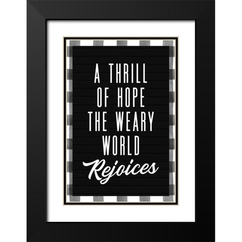 Thrill of Hope Black Modern Wood Framed Art Print with Double Matting by Wieners, Valerie