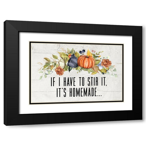 Stir It Black Modern Wood Framed Art Print with Double Matting by Wieners, Valerie