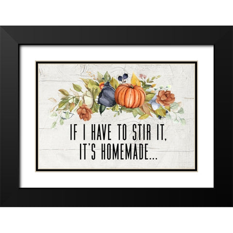 Stir It Black Modern Wood Framed Art Print with Double Matting by Wieners, Valerie